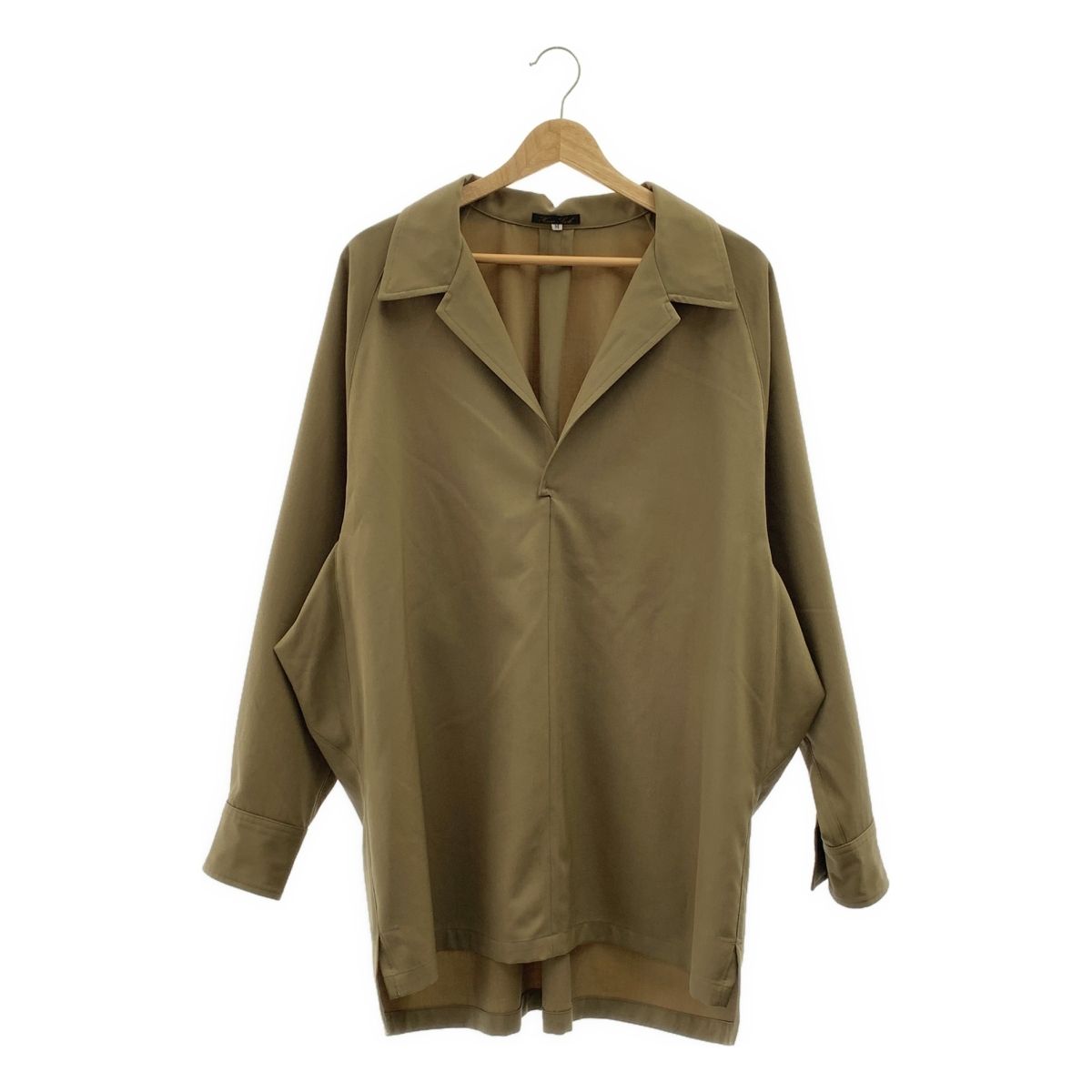 HAVERSACK ハバーサック ウール スキッパーシャツ M カーキ メンズ