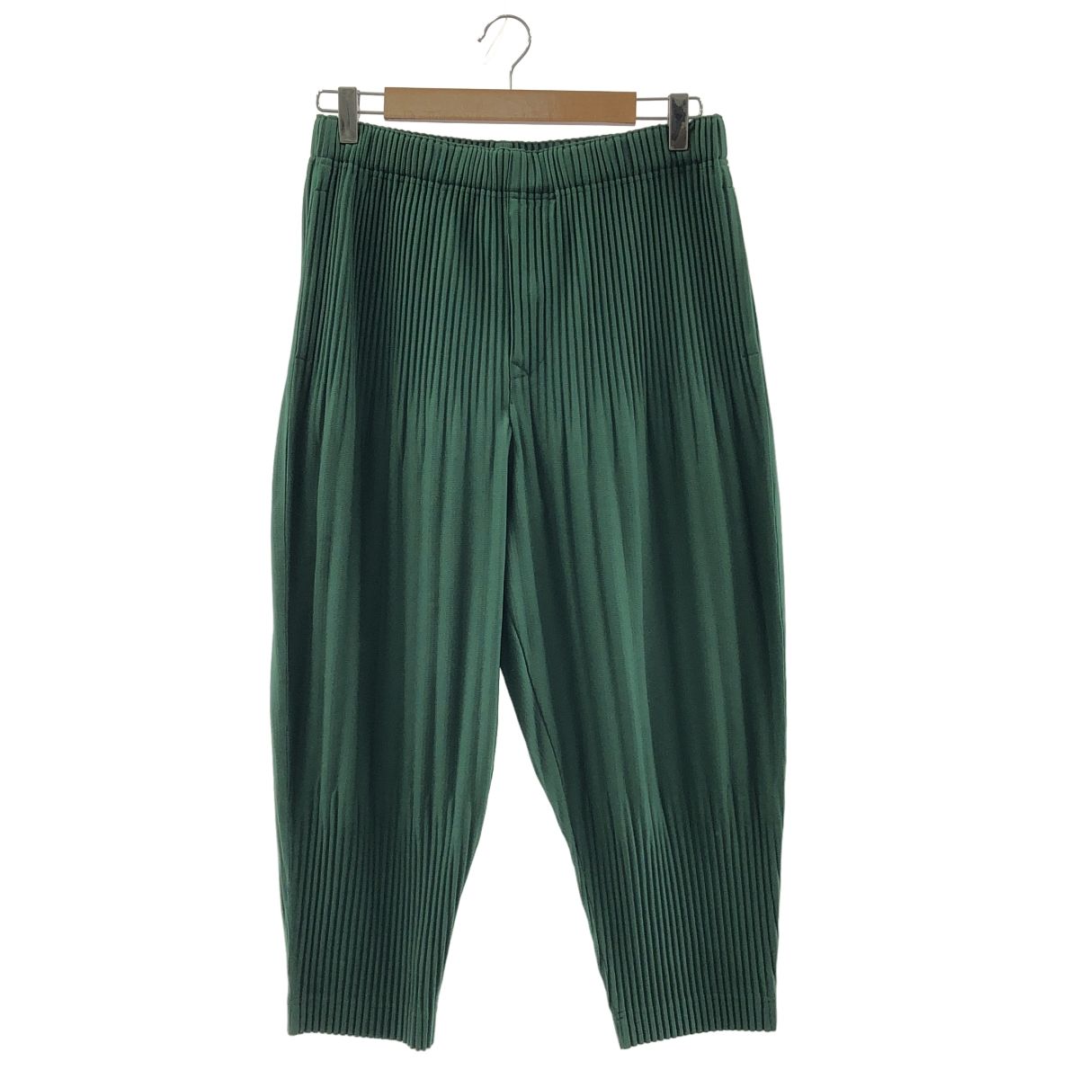 HOMME PLISSE ISSEY MIYAKE オムプリッセイッセイミヤケ MONTHLY COLOR プリーツ イージ パンツ 2 グリーン メンズ