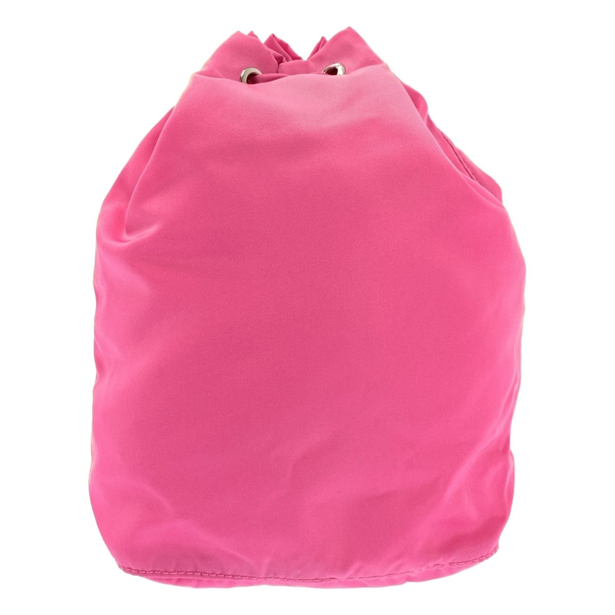 PRADA プラダ ナイロン ポーチ 巾着 ピンク シルバー レディース