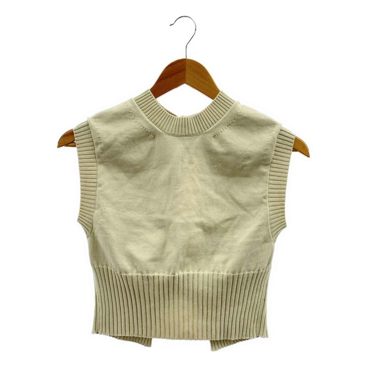 AURALEE オーラリー 2025SS DRY COTTON KNIT VEST コットン ドライニットベスト M ホワイト レディース