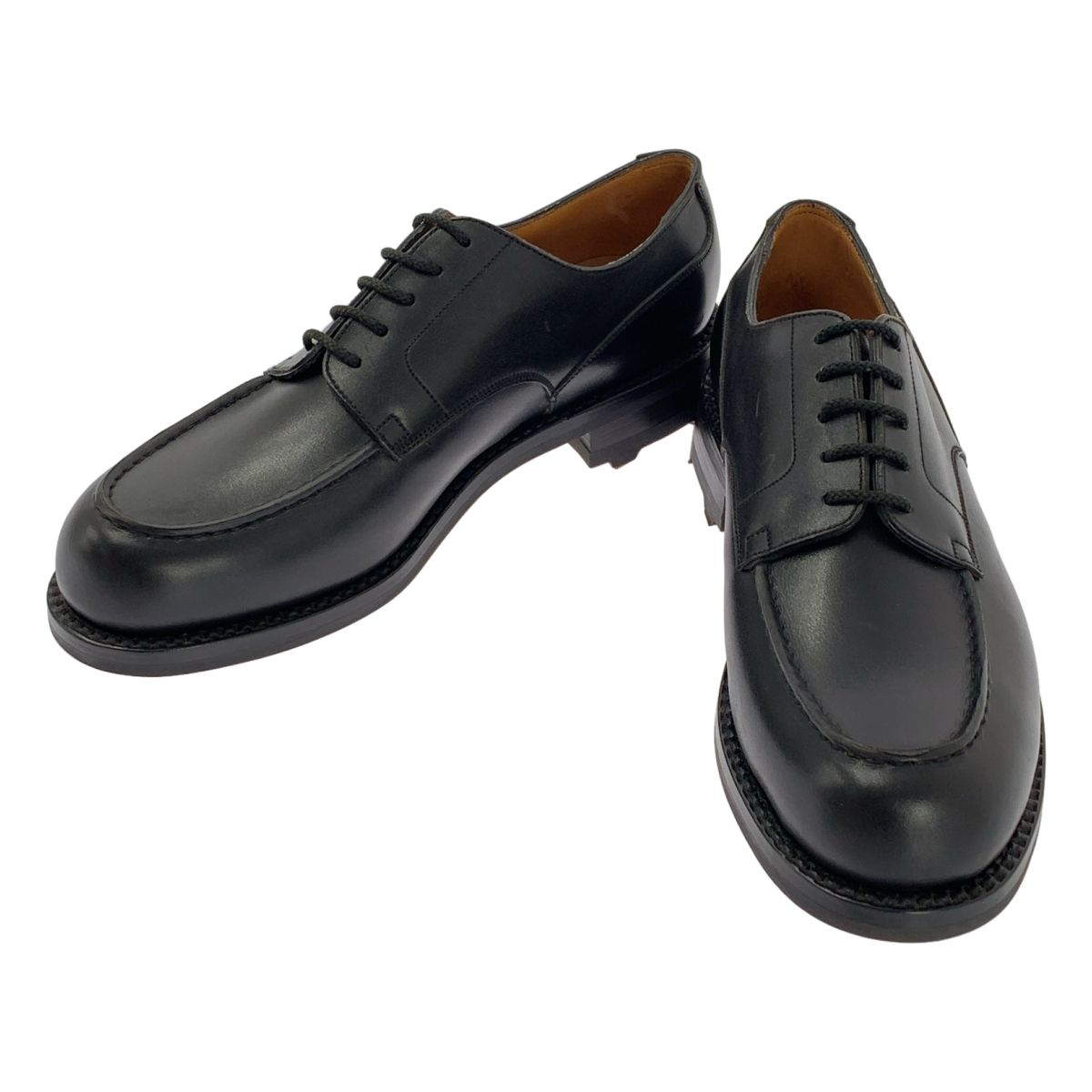 J M WESTON ジェイエムウエストン GOLF ゴルフ レザー レースアップ シューズ 6 D ブラック メンズ