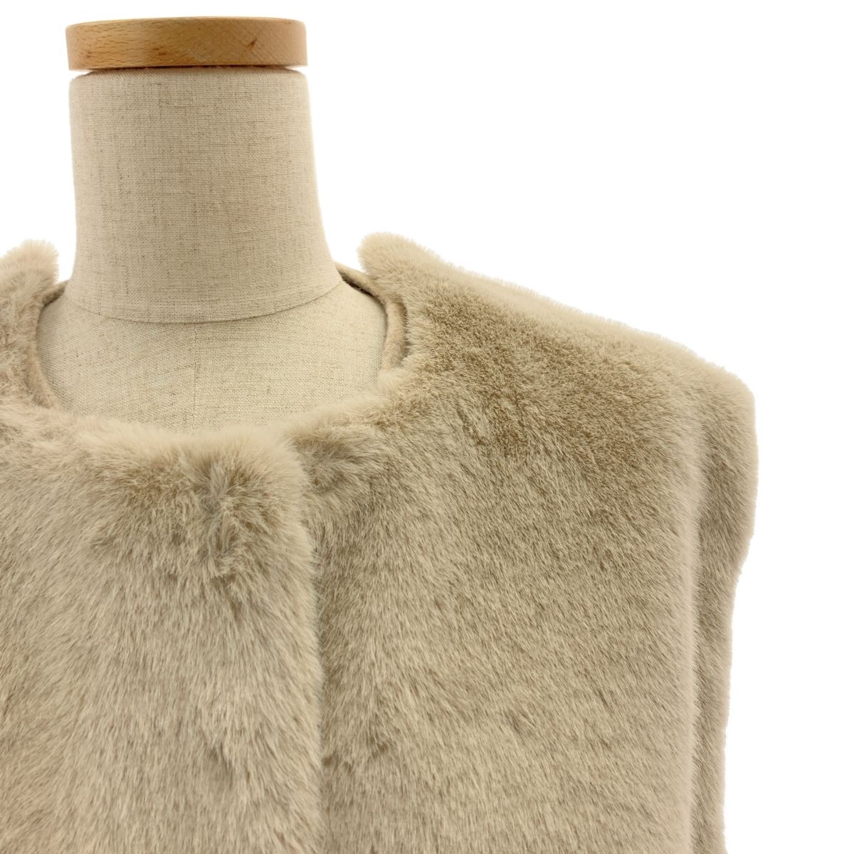 SEVEN TEN by MIHO KAWAHITO セブンテンバイミホカワヒト 2025AW リバーシブル 3WAY ファージレ XS ベージュ レディース