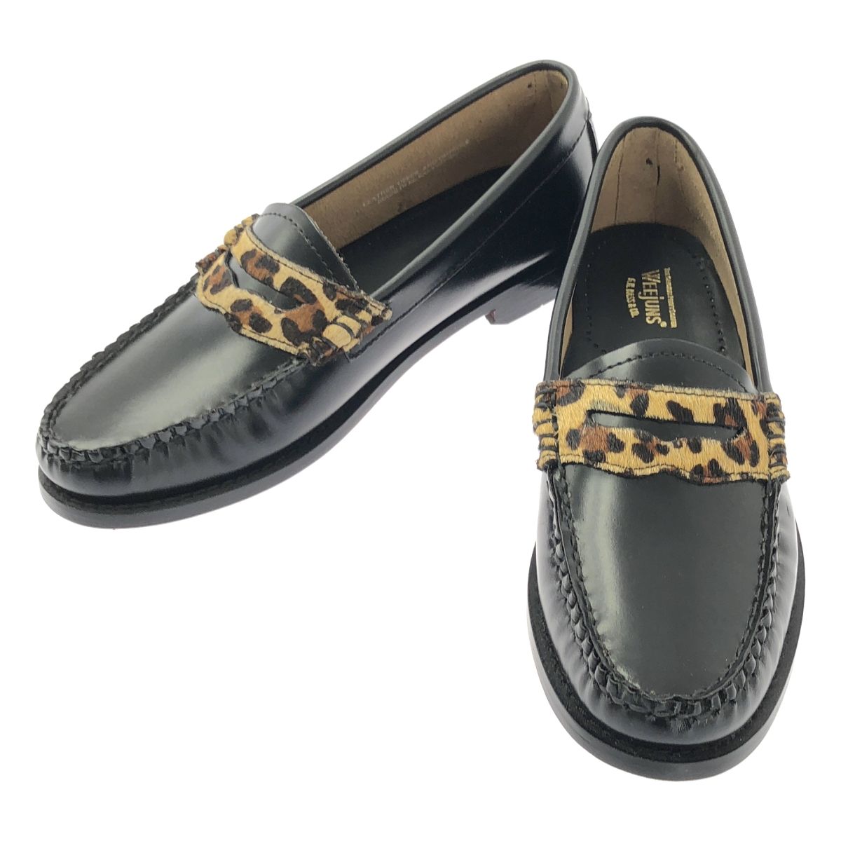 美品】 G.H.BASS / ジーエイチバス | レザー レオパード コイン