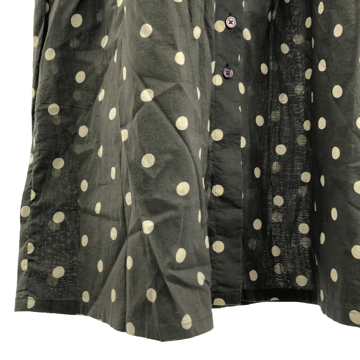 SOIL / ソイル | ドット 総柄 ギャザー ボリューム ポケット付き
