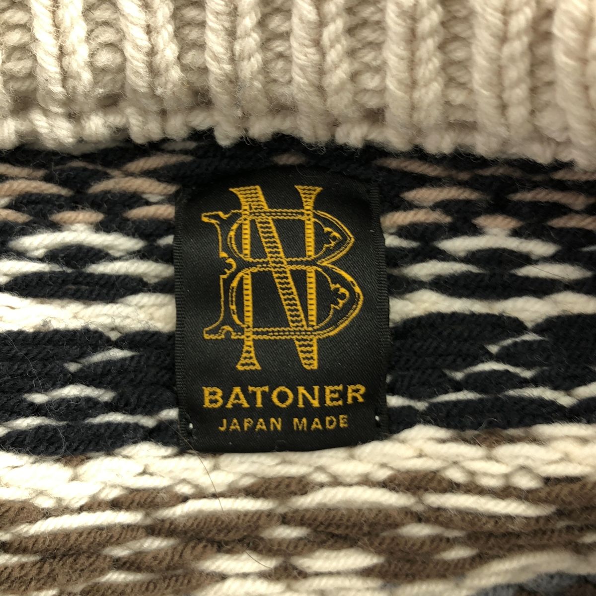 BATONER / バトナー 公式 | フェアアイル クルーネック ニット | 1