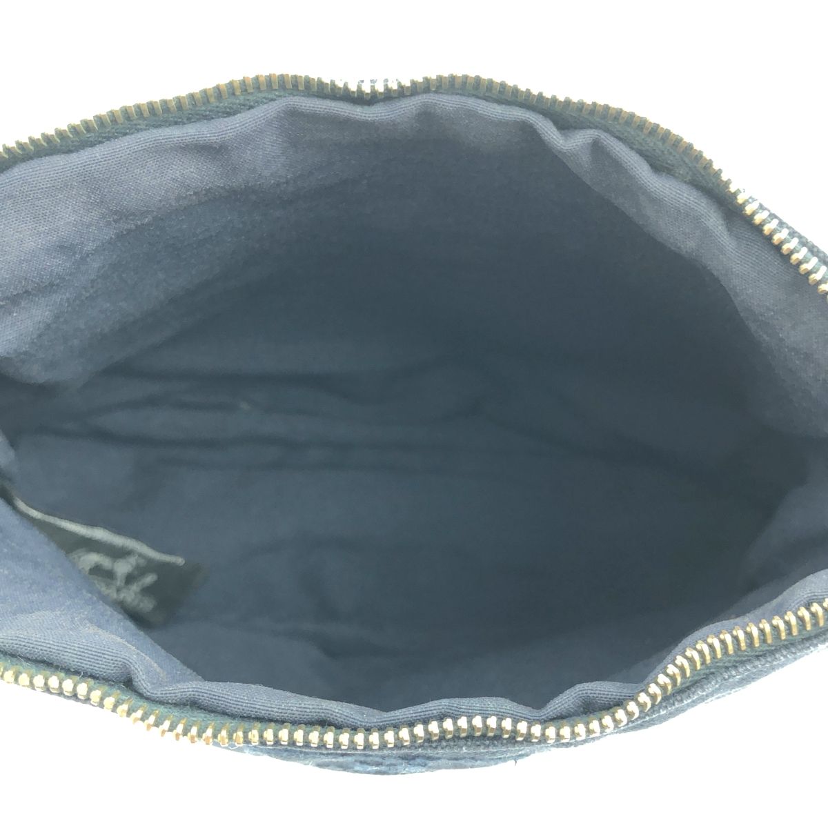 HERMES / エルメス | ボリード キャンバス ポーチ | ネイビー