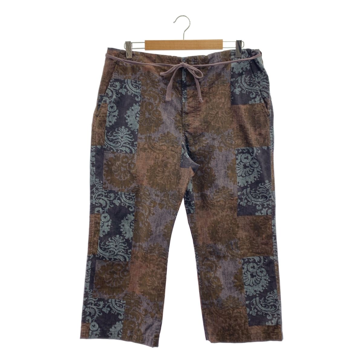 COMME des GARCONS HOMME コムデギャルソンオム 2003SS 総柄 ドローストリング ワイド イージーパンツ S マルチ メンズ