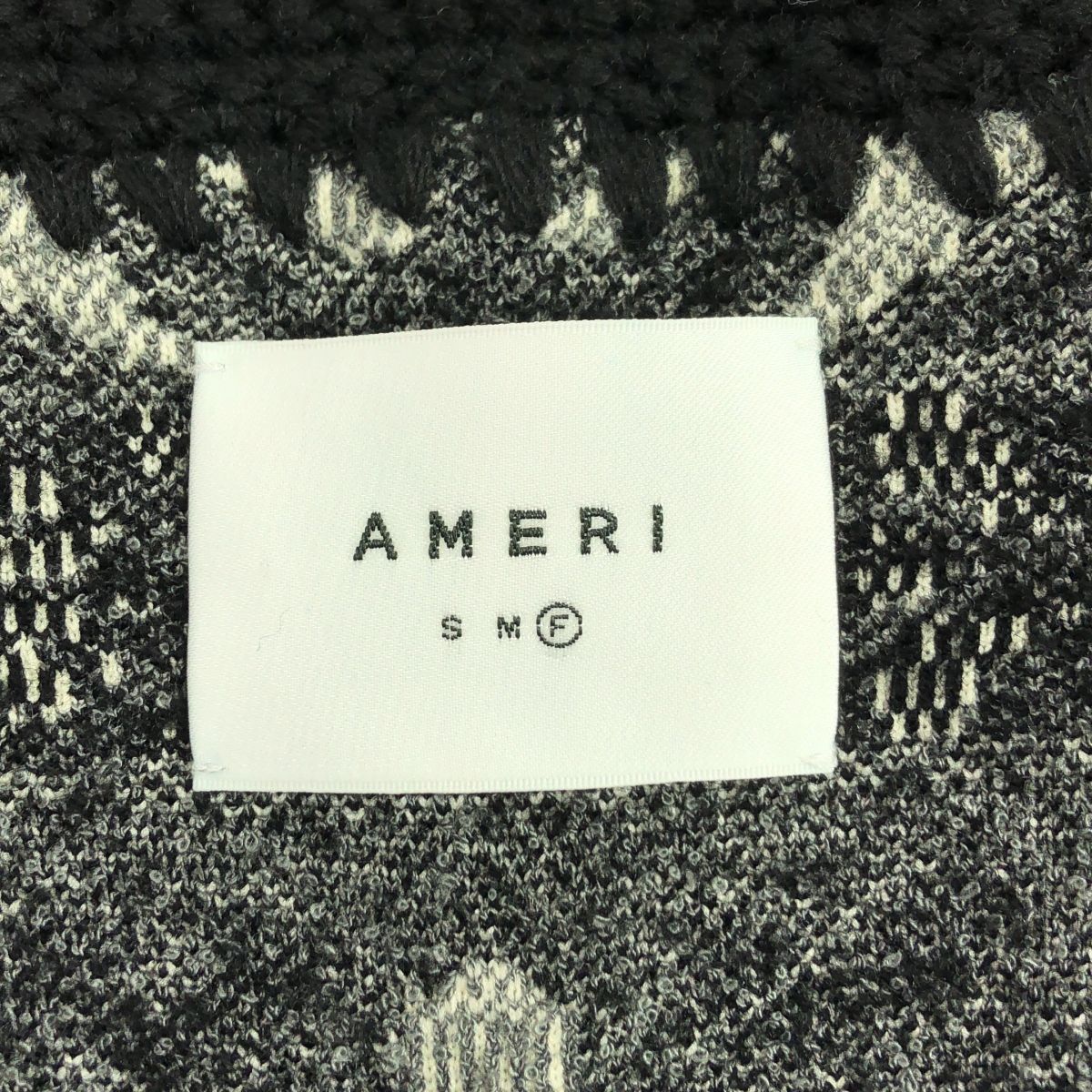 アメリヴィンテージ　ラグパターンニットジャケット セール】RUG PATTERN KNIT JACKET（ノーカラージャケット）｜Ameri