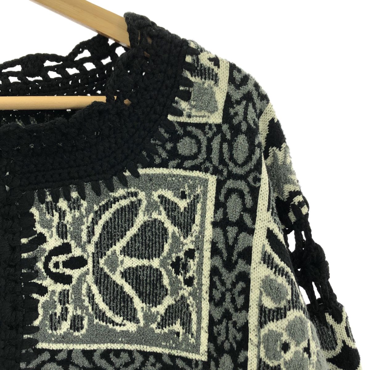 アメリヴィンテージ　ラグパターンニットジャケット 美品】 AMERI / アメリ | RUG PATTERN KNIT JACKET ラグパターン