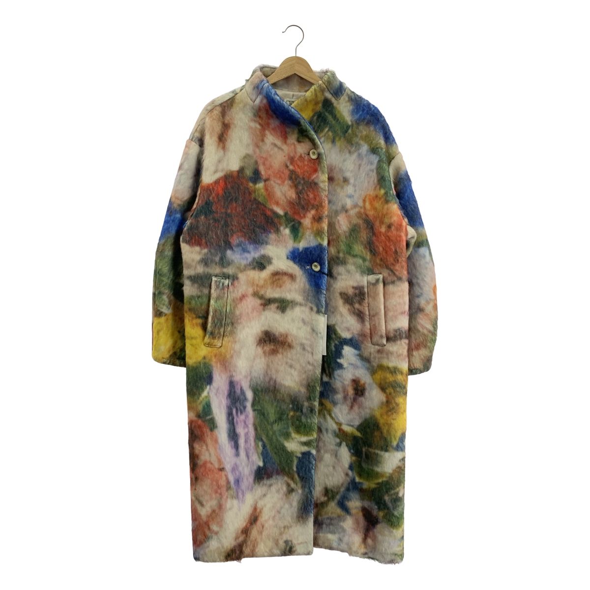 新品】 AMERI / アメリ | UND TEXTURE ART FLOWER SHAGGY COAT