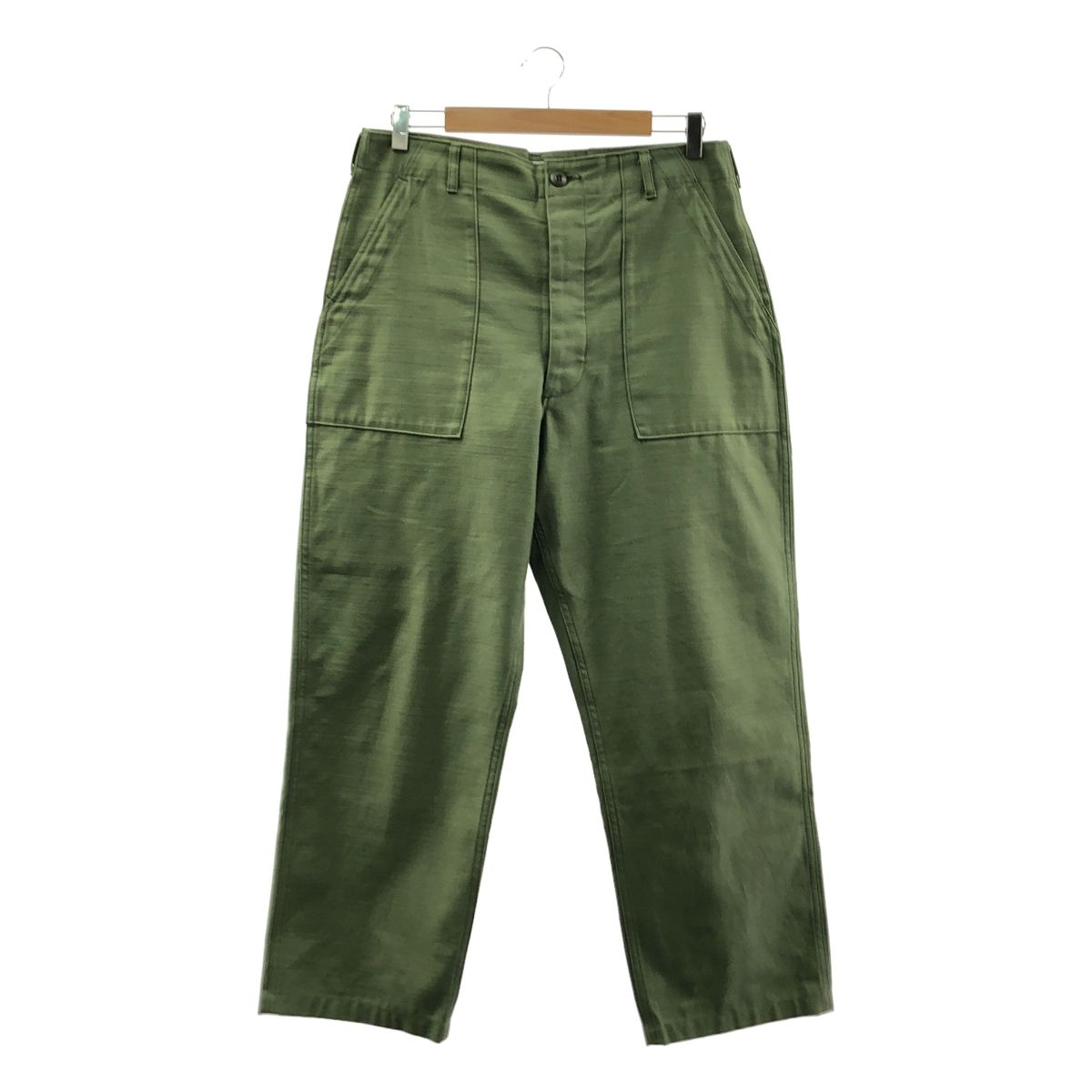 CIOTA シオタ スビンコットンムラ糸バックサテンベイカーパンツ 5 カーキ メンズ