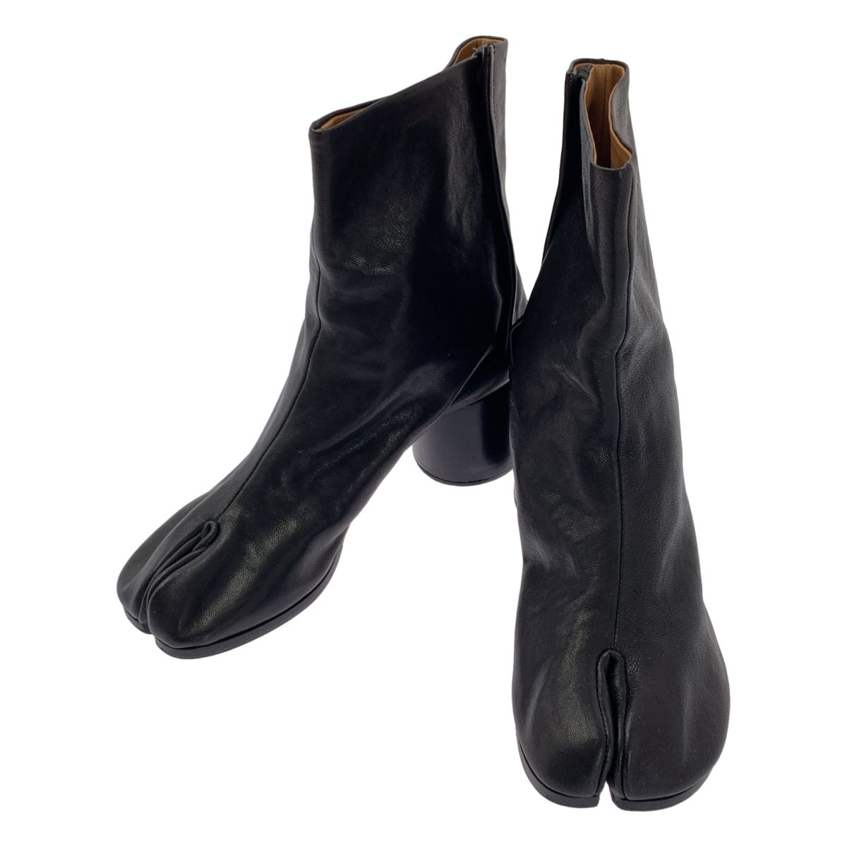 Maison Margiela メゾンマルジェラ 2025 SS TABI ANKLE BOOTS H 60 レザー 足袋 アンクル ブーツ 38 ブラック レディース