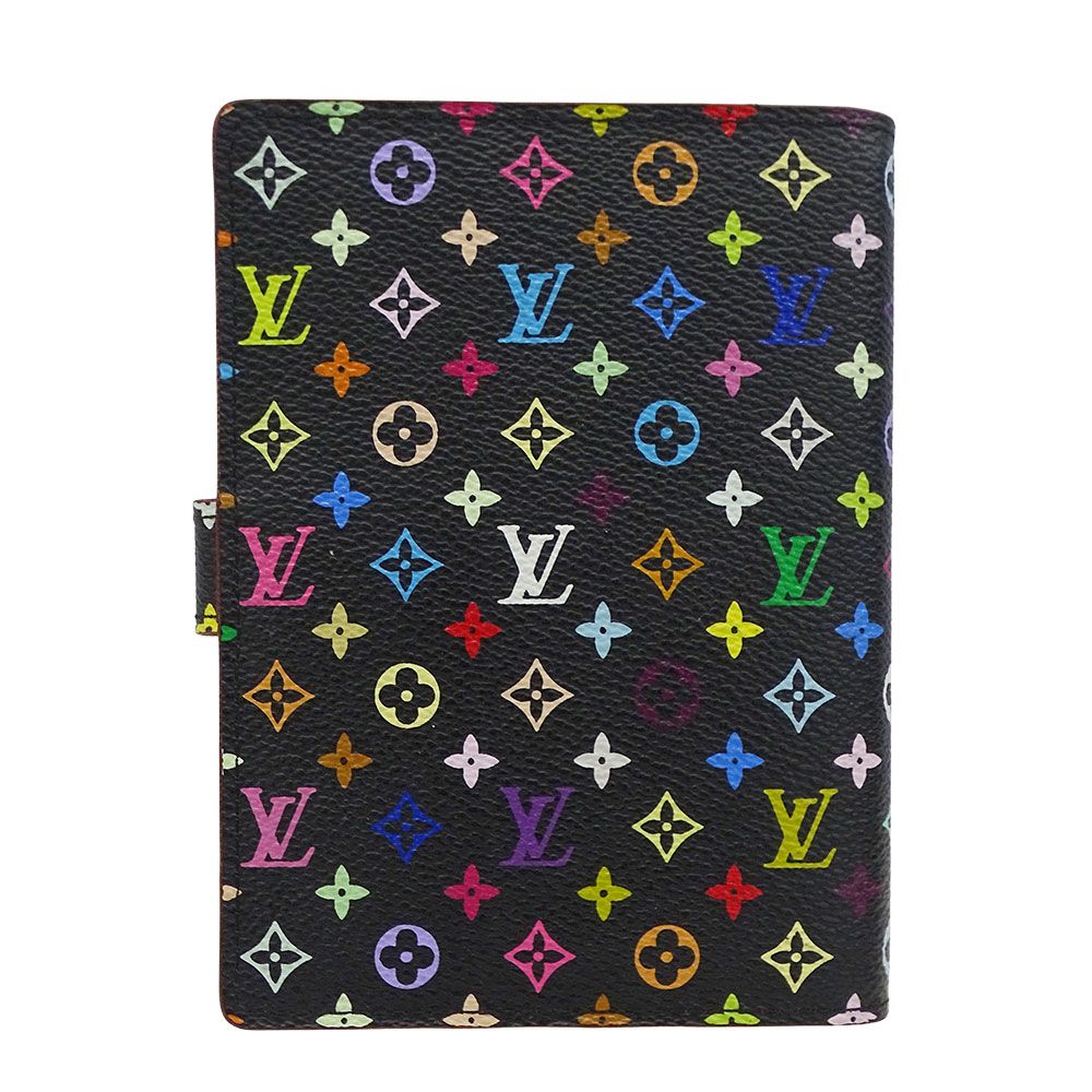 ルイ ヴィトン LOUIS VUITTON 手帳カバー レディース ブランド モノグラムマルチ アジェンダPM ノワール ブラック R21076 6穴式 小さめ コンパクト イニシャル入り