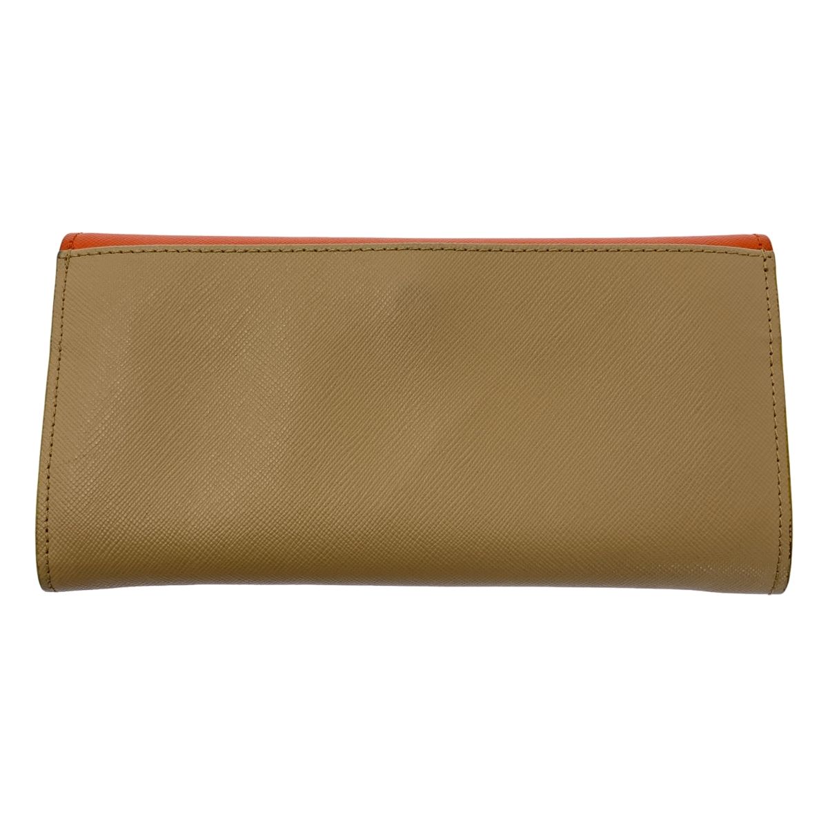 MARNI マルニ トランク ロゴ フラップ ウォレット 長財布 オレンジ ネイビー ベージュ レディース