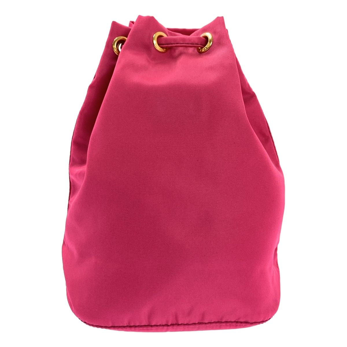 PRADA プラダ ナイロン ポーチ 巾着 ピンク ゴールド レディース