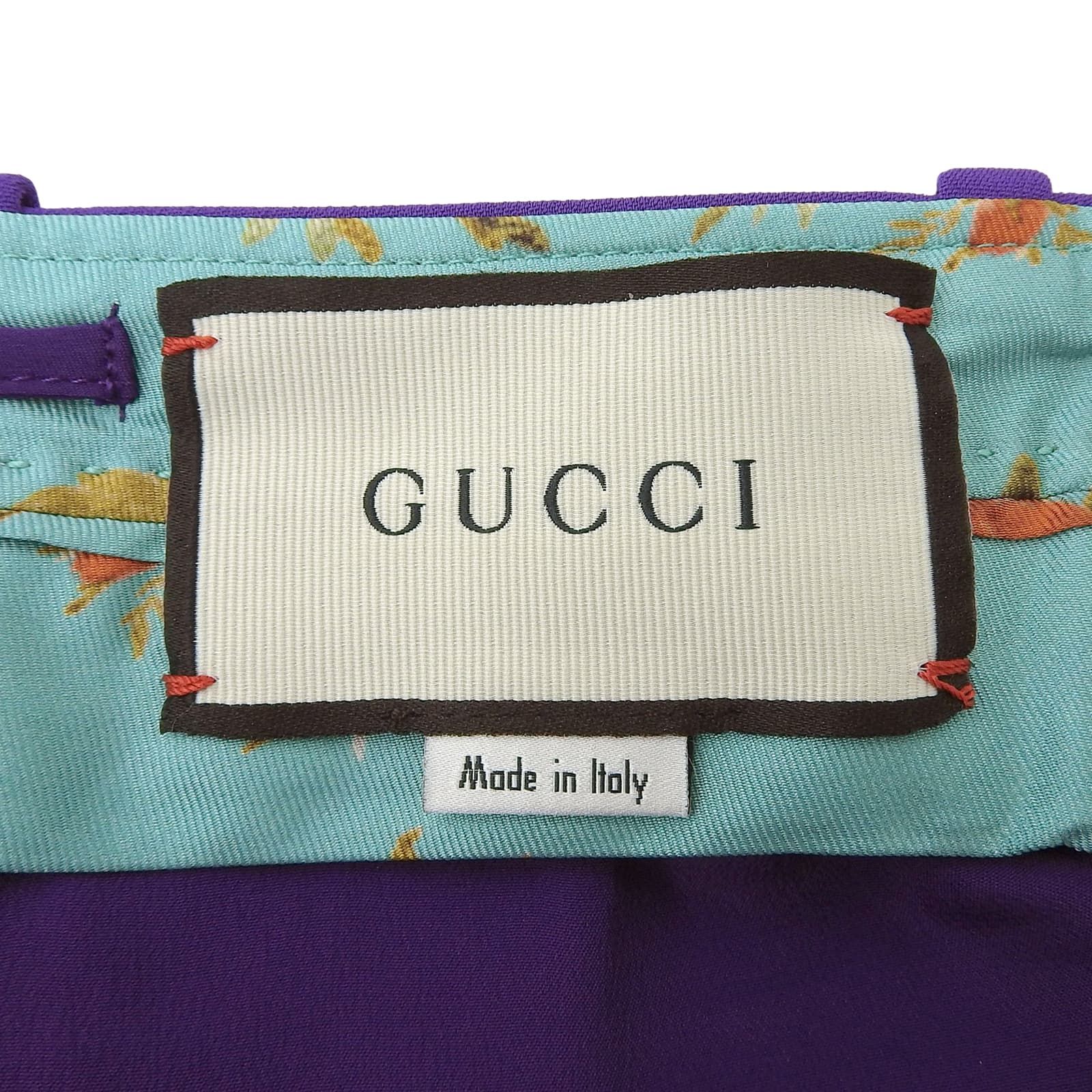 ワイドパンツ パープル