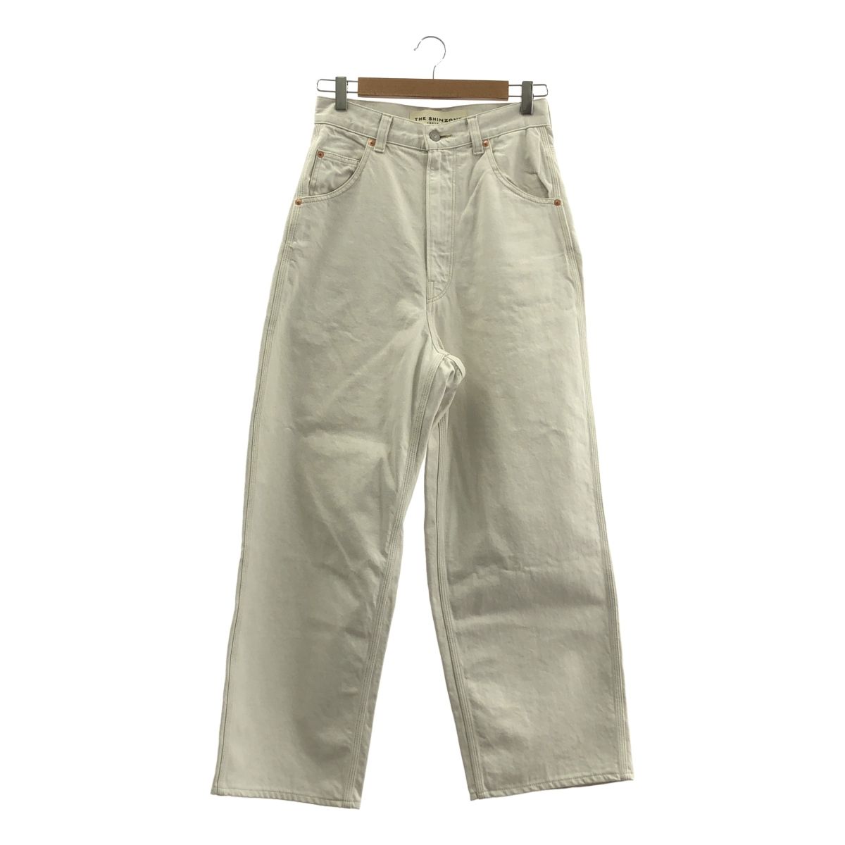 Shinzone シンゾーン TOOL DENIM PANTS ホワイトデニム パンツ 34 エクリュ レディース