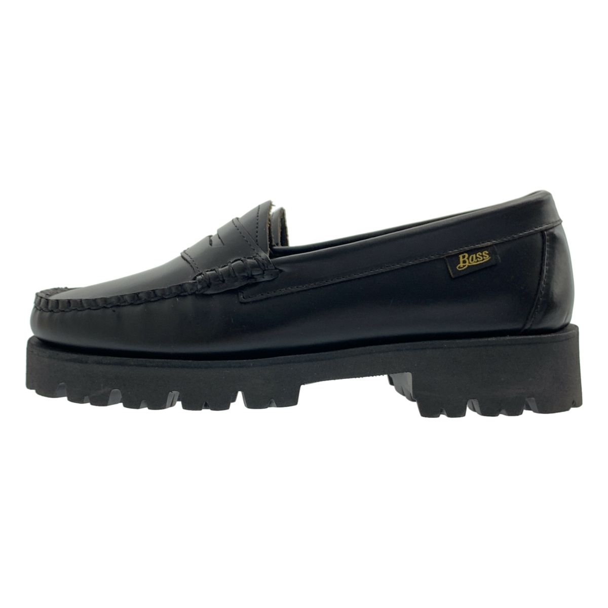 G.H.BASS ジーエイチバス レザー コインローファー 革靴 4 black レディース