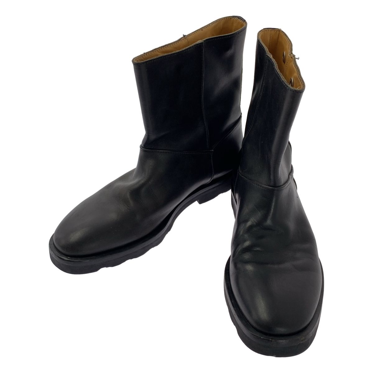 Maison Martin Margiela メゾンマルタンマルジェラ レザー ショートブーツ 41 ブラック メンズ