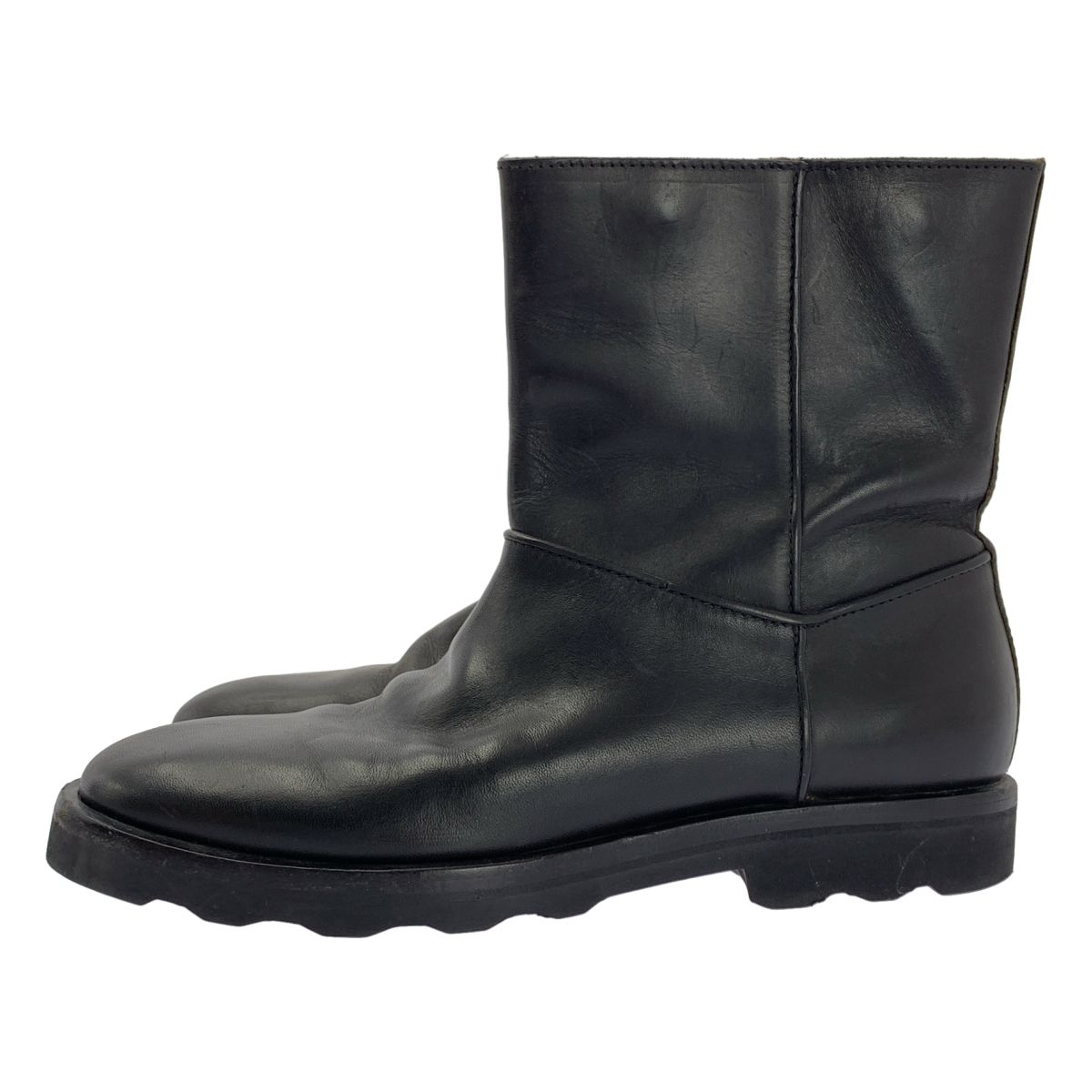 Maison Martin Margiela メゾンマルタンマルジェラ レザー ショートブーツ 41 ブラック メンズ