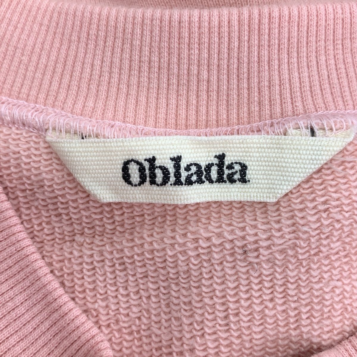 oblada / オブラダ | ROBIN SWEAT ロビン クルーネックスウェット | F | ピンク | レディース oblada / オブラダ | ROBIN SWEAT ロビン クルーネックスウェット | F