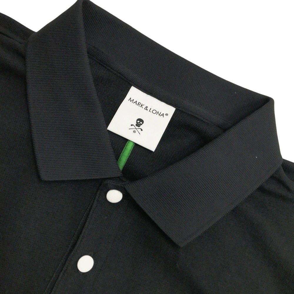 サイズ：48 MARK&LONA マークアンドロナ 半袖ポロシャツ ブラック系