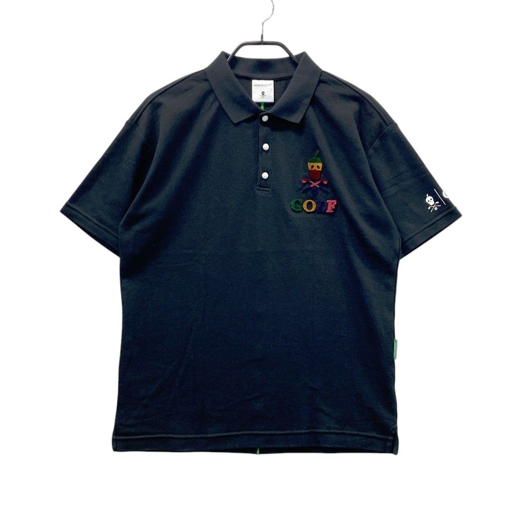 サイズ 48 MARK-LONA マークアンドロナ 半袖ポロシャツ ブラック系 240101394349 ゴルフウェア メンズ ストスト