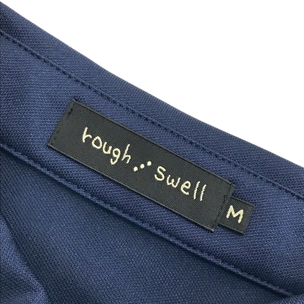 【人気売れ筋】 サイズ M ROUGH-SWELL ラフアンドスウェル RSM-21012 半袖ポロシャツ ボタンダウン ネイビー系 240101441067 ゴルフウェア メンズ ストスト