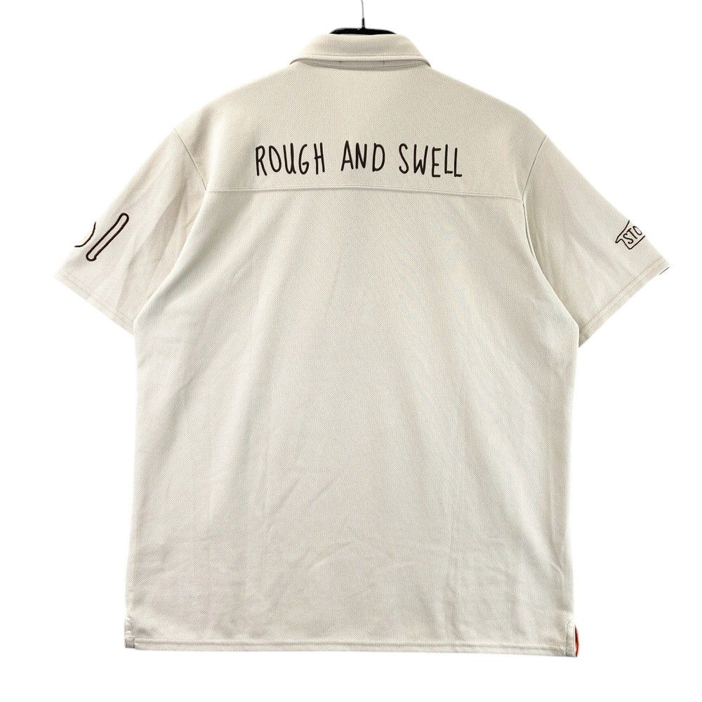 サイズ XL ROUGH-SWELL ラフアンドスウェル 半袖ポロシャツ ベージュ系 ゴルフウェア メンズ ストスト
