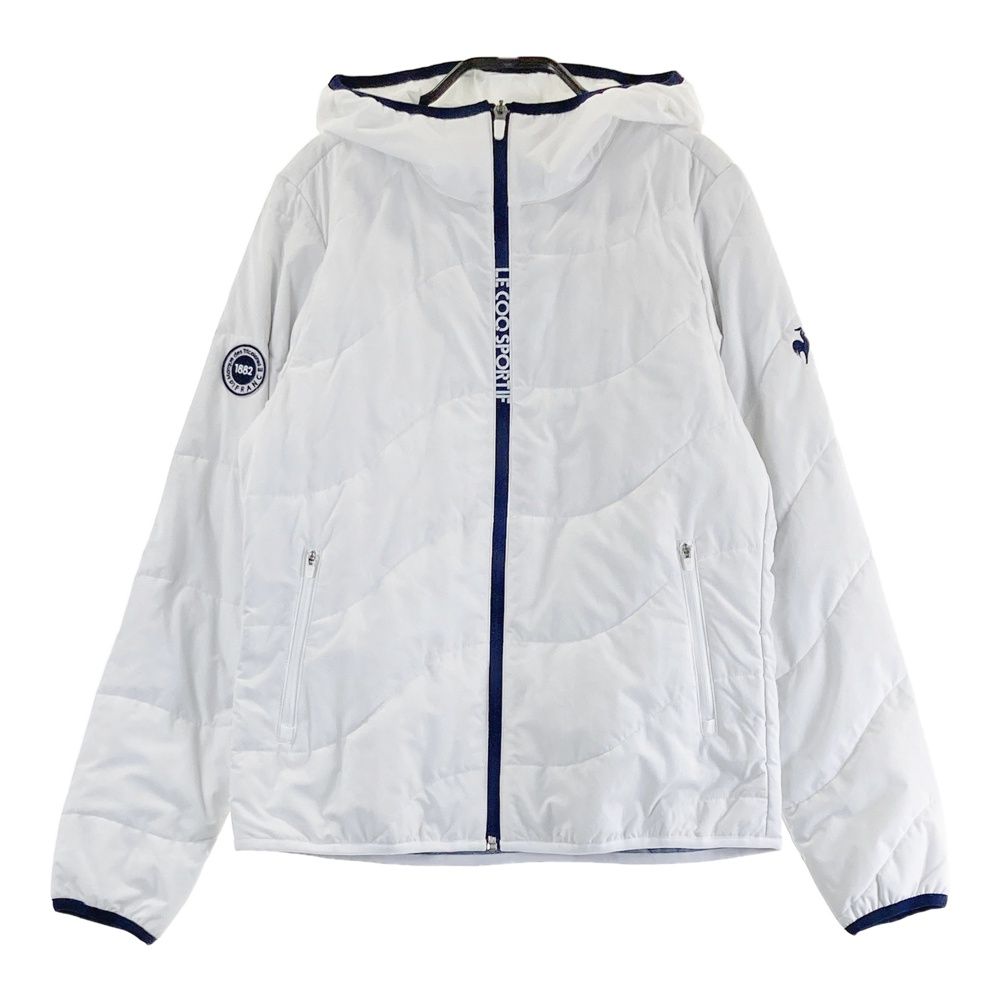 サイズ M LE COQ GOLF ルコックゴルフ フード付中綿ジップジャケット ホワイト系 240101561877 ゴルフウェア レディース ストスト