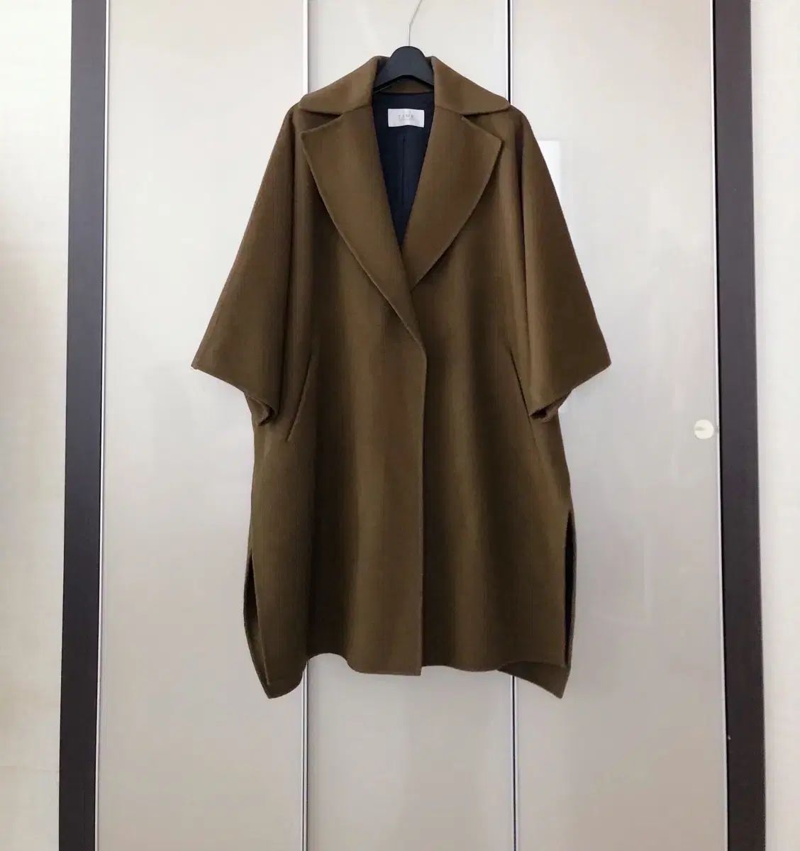 ハンサム TIME タイム カシミア ハンドメイド ケープ コート