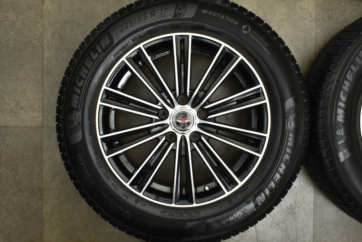  交換用に TEAD 17 in 7 J 40 PCD 114 3 ミシュラン X ICE 225 65 R ハリアー RAV 4 エクストレイル CX 5 8 レガシィアウトバック 17インチ タイヤ ホイールセット