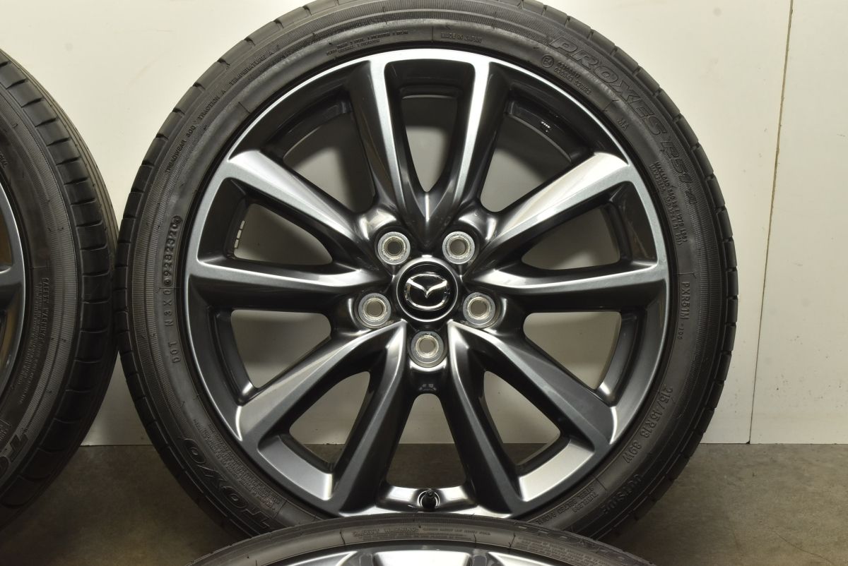 マツダ CX-30 純正アルミホイールタイヤセット 5穴 1本 215/55R18 95H ④