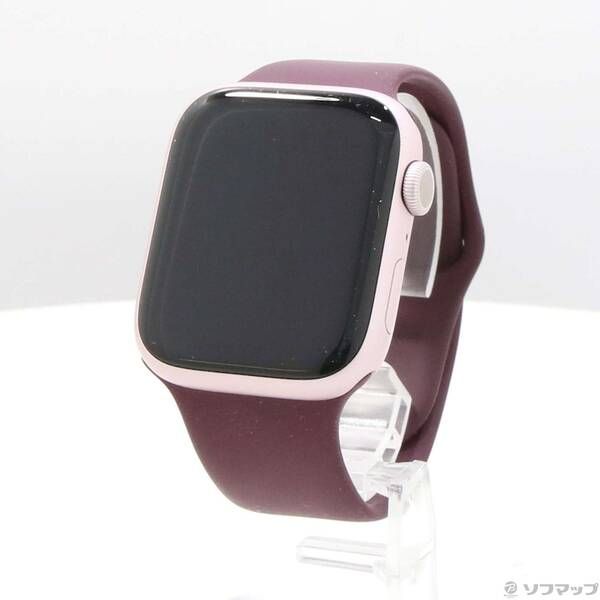 〔 品〕 Apple Watch Series 9 GPS 45 mm ピンクアルミニウムケース マルベリースポーツバンド 258
