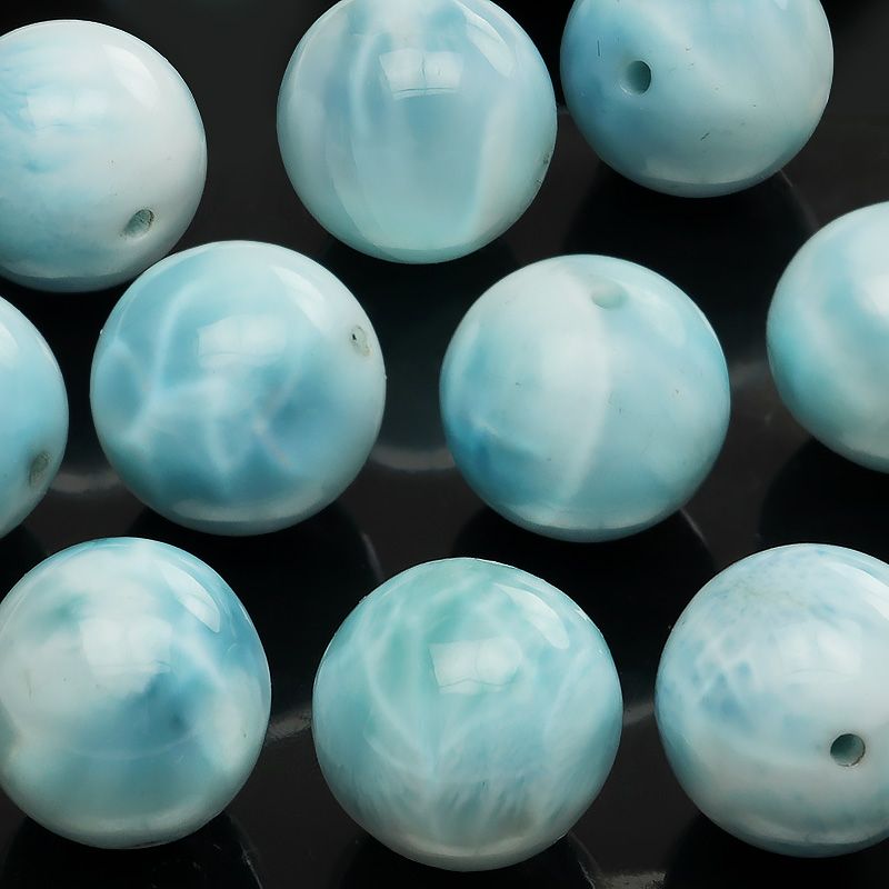 粒販売】ドミニカ産 ラリマー 丸玉 11mm【1粒販売】 / T146 LM11M