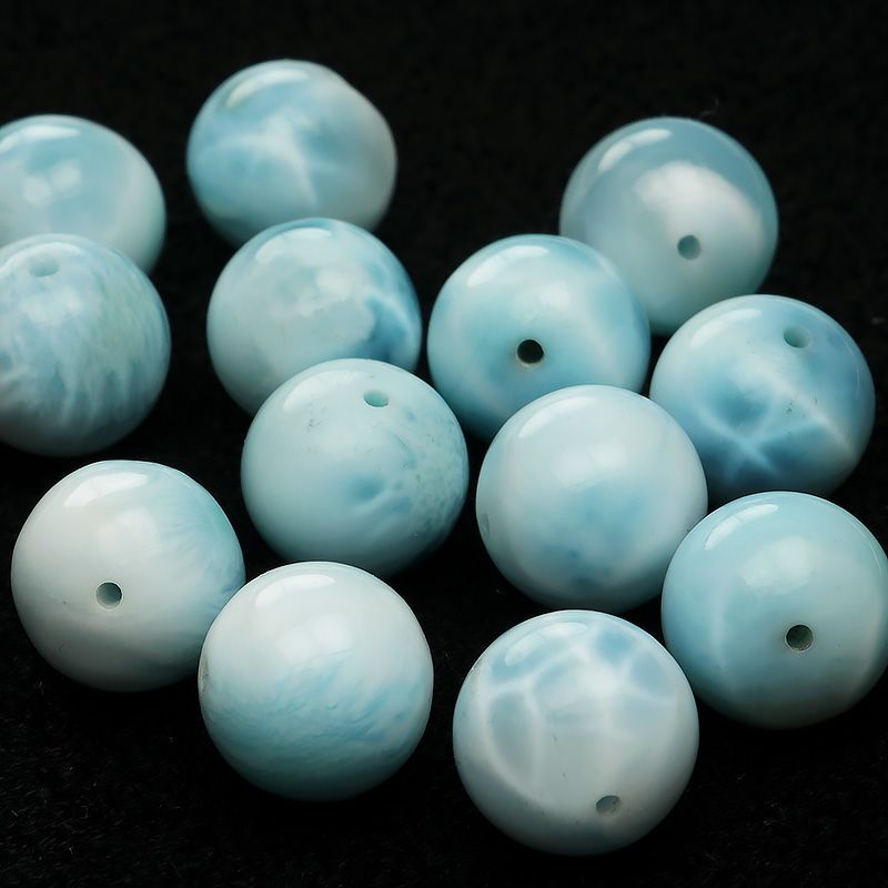 粒販売】ドミニカ産 ラリマー 丸玉 11mm【1粒販売】 / T146 LM11M