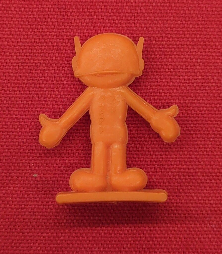 不二家 おまけ 藤子不二雄 1 赤 パーマンスタンド 両手ひらき 30 mm