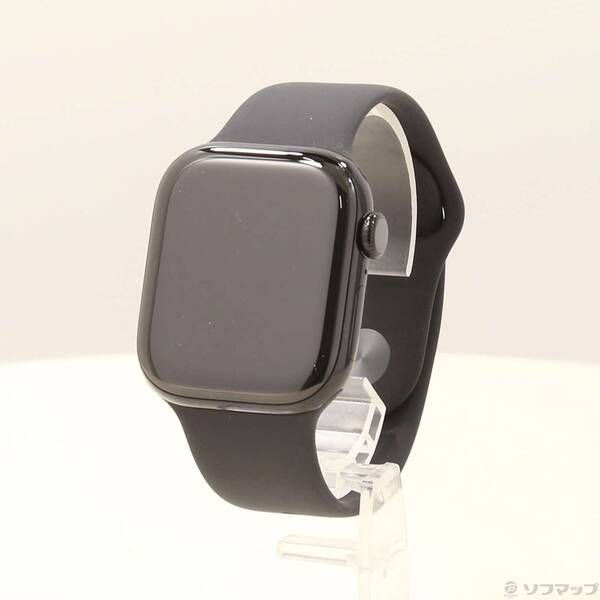 〔 〕 Apple Watch Series 11 GPS 42mm ジェットブラックアルミニウムケース ブラックスポーツバンド 377
