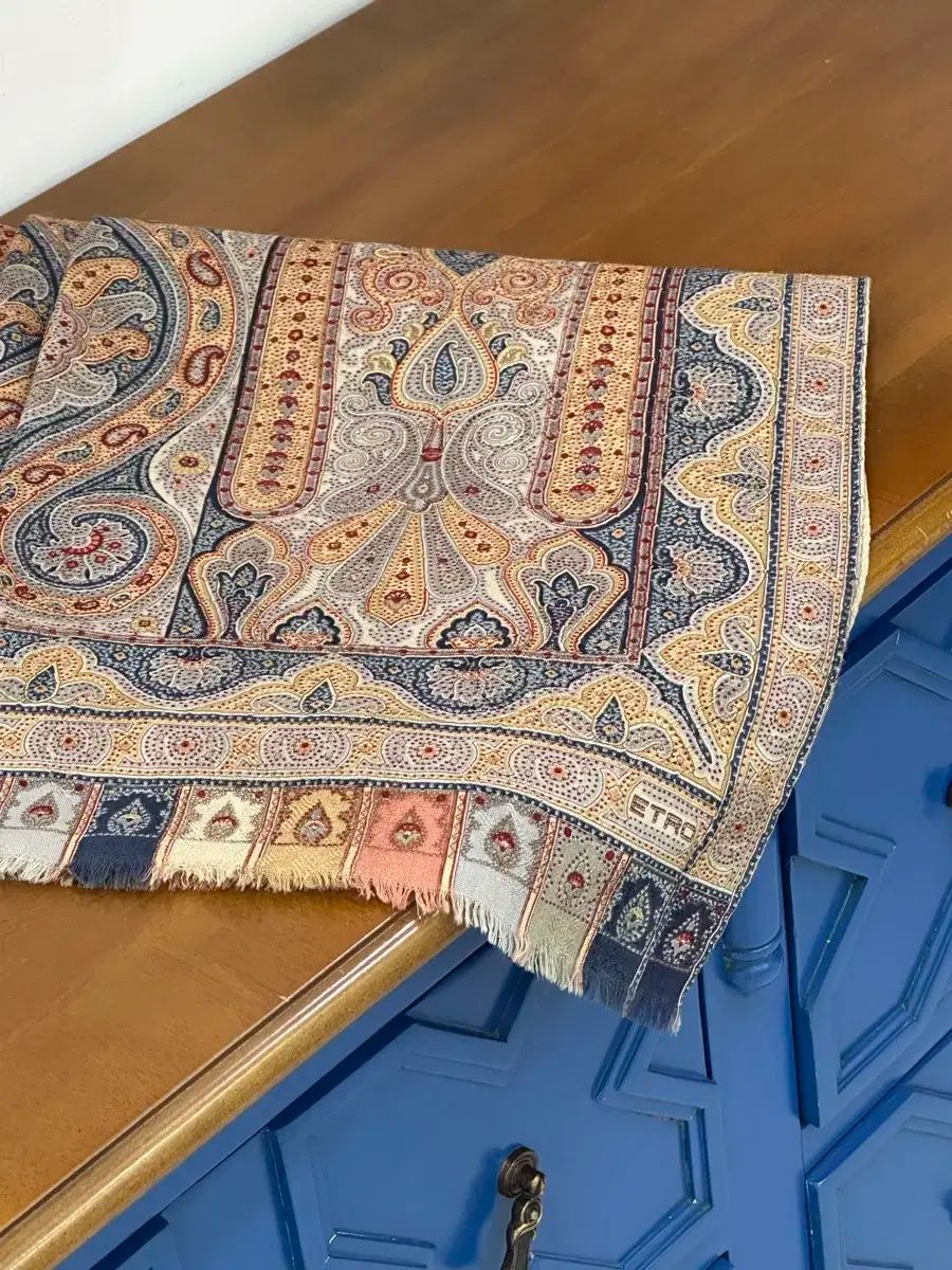 エトロ シルク ウール マフラー ショール