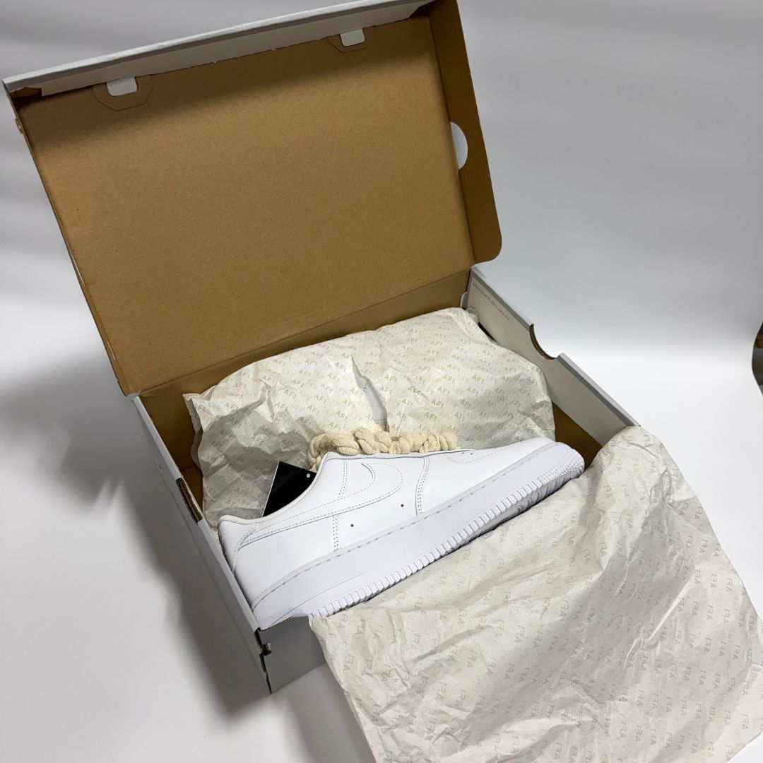 AIR FORCE1 ロープフォース 穴拡張なし 新品タグ付き 純正紐付き 純正