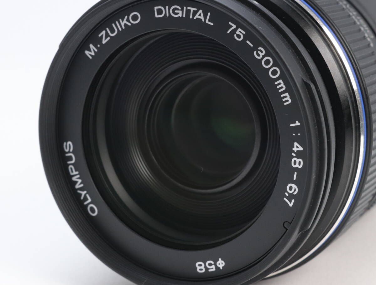  AB OLYMPUS オリンパス M ZUIKO DIGITAL ED 75 300 mm F 4 8 6 7 ブラック 初期不良 対応 111 42 レンズ(ズーム) カメラ