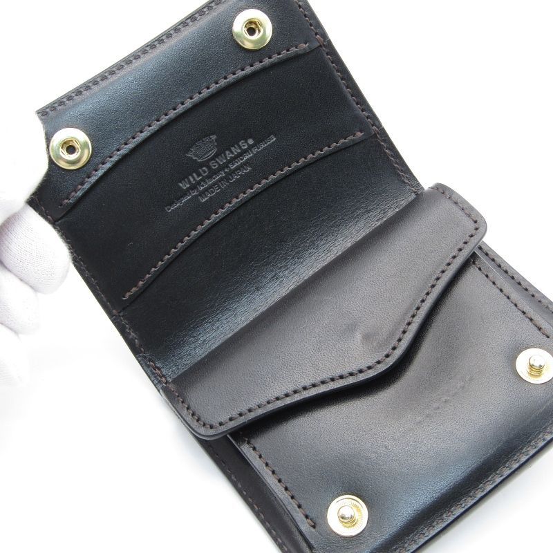 小物 WILDSWANS 美品 WILDSWANS ワイルドスワンズ ミニ財布 サドルプルアップ kf-003