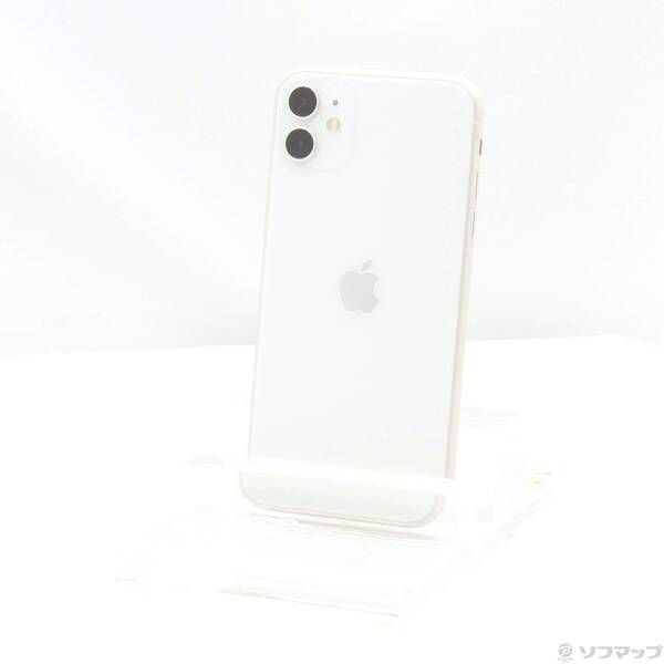 〔中古品〕 iPhone11 128GB ホワイト MWM22J／A SIMフリー【348】