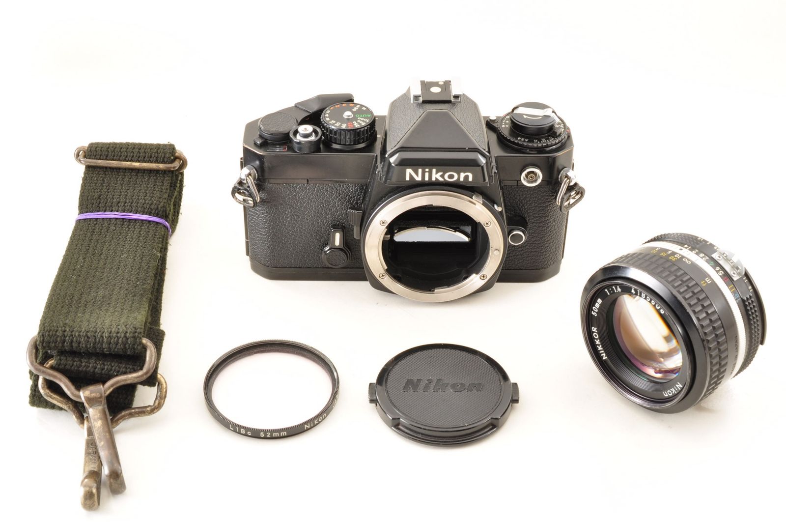 Nikon FE ブラック Ai NIKKOR 50mm F1.4 セット 35mm フィルム一眼レフ ニコン 4996