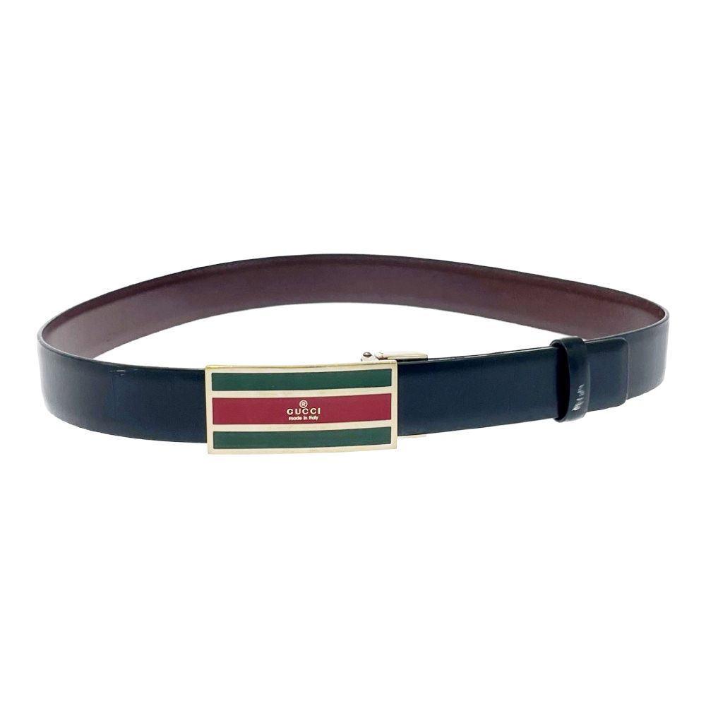 中古】GUCCI グッチ 132206・1476・85・34 レザー シェリーライン