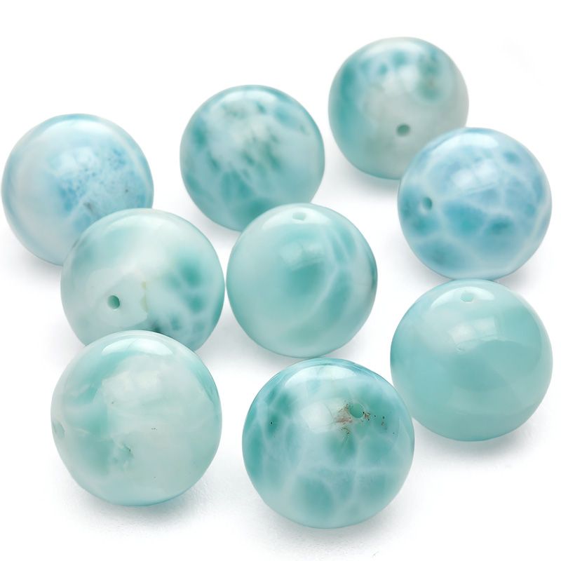 トップ 【粒販売】ドミニカ産 ラリマー 丸玉 14mm【1粒販売】 / T138 LM14M