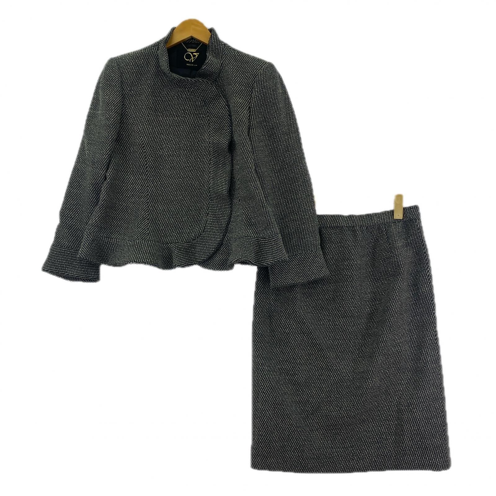 VELLA ベラ ジャケット スカートセットアップ スカート size上40号 下表記なし グレー系