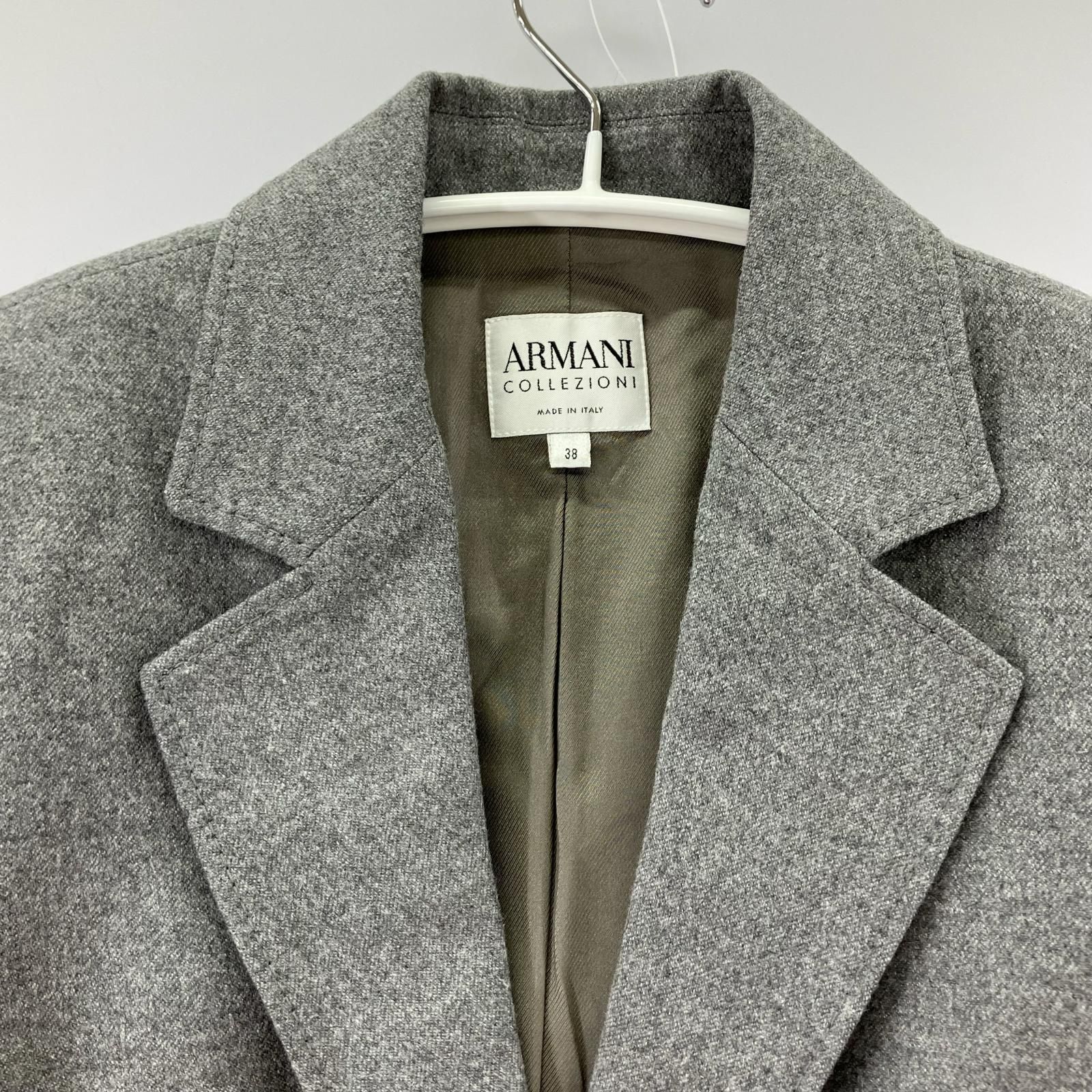 ARMANI COLLEZIONI アルマーニコレッツォーニ 肩パット入りセットアップ size38 グレー