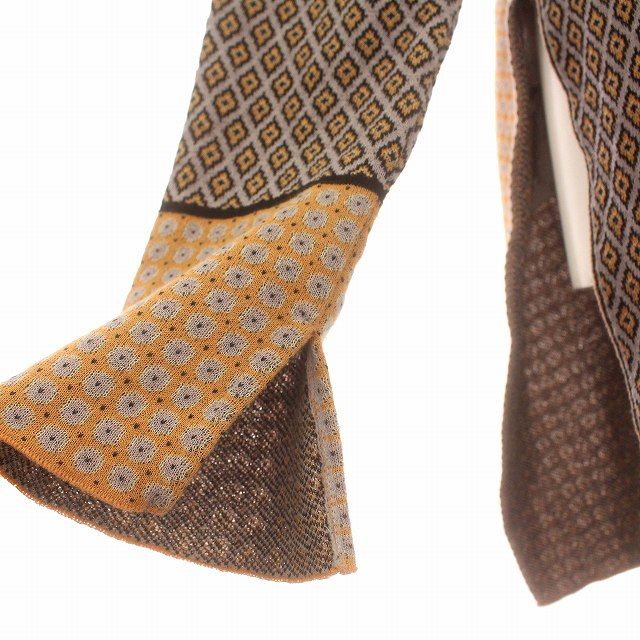 タン TAN カーディガン ニット ロング 長袖 F オレンジ 紫 パープル  