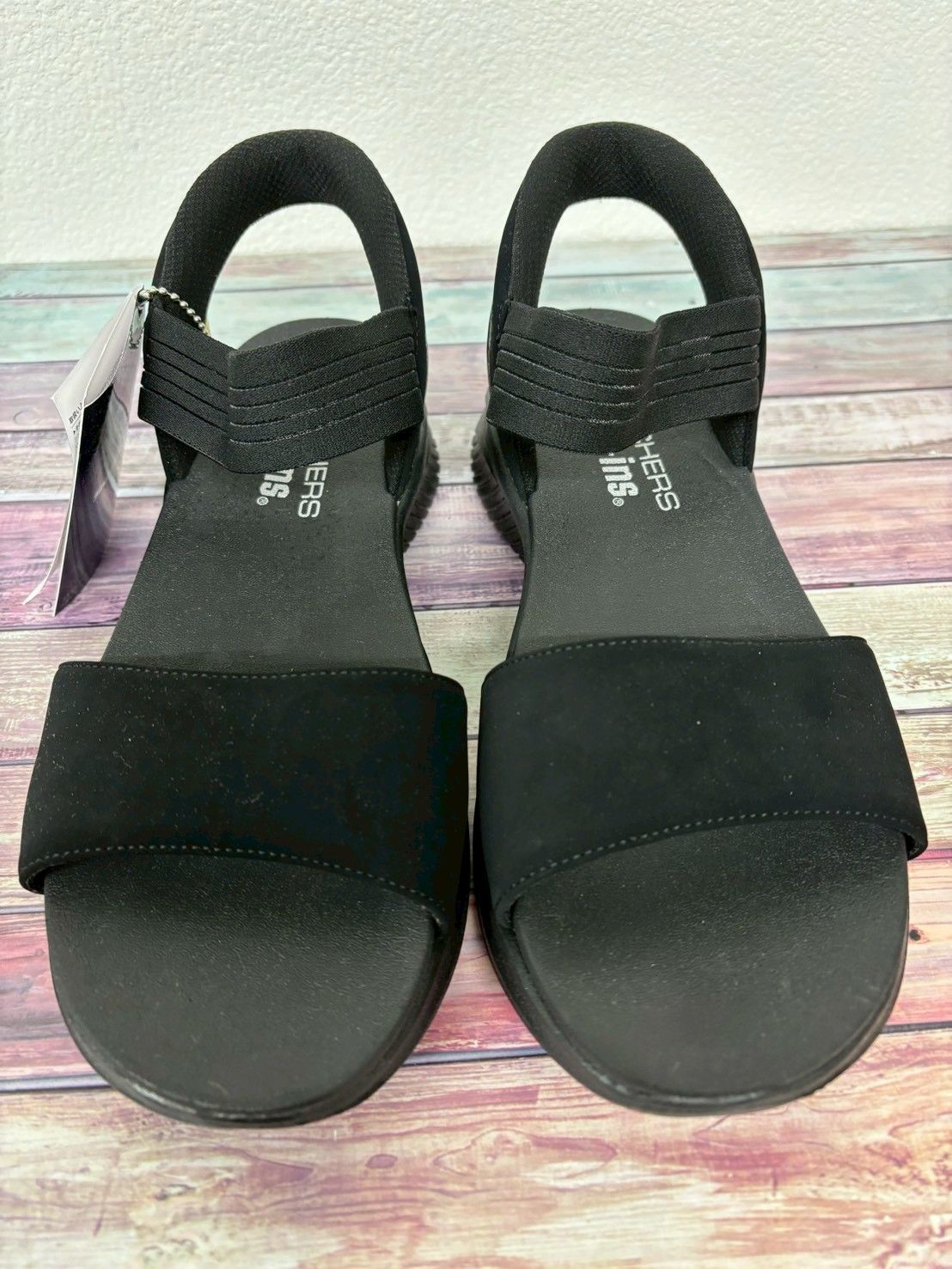 新品】SKECHERS スケッチャーズ サンダル Slip-ins 25cm ブラック